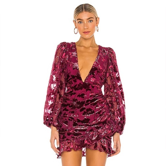 NWT For Love and Lemons Penelope Mini Dress - Medium - Picture 3 of 16